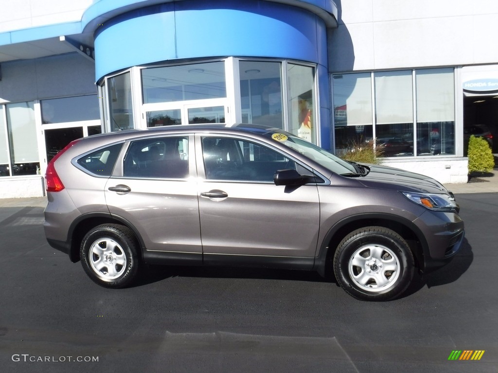 2015 CR-V LX AWD - Urban Titanium Metallic / Black photo #2