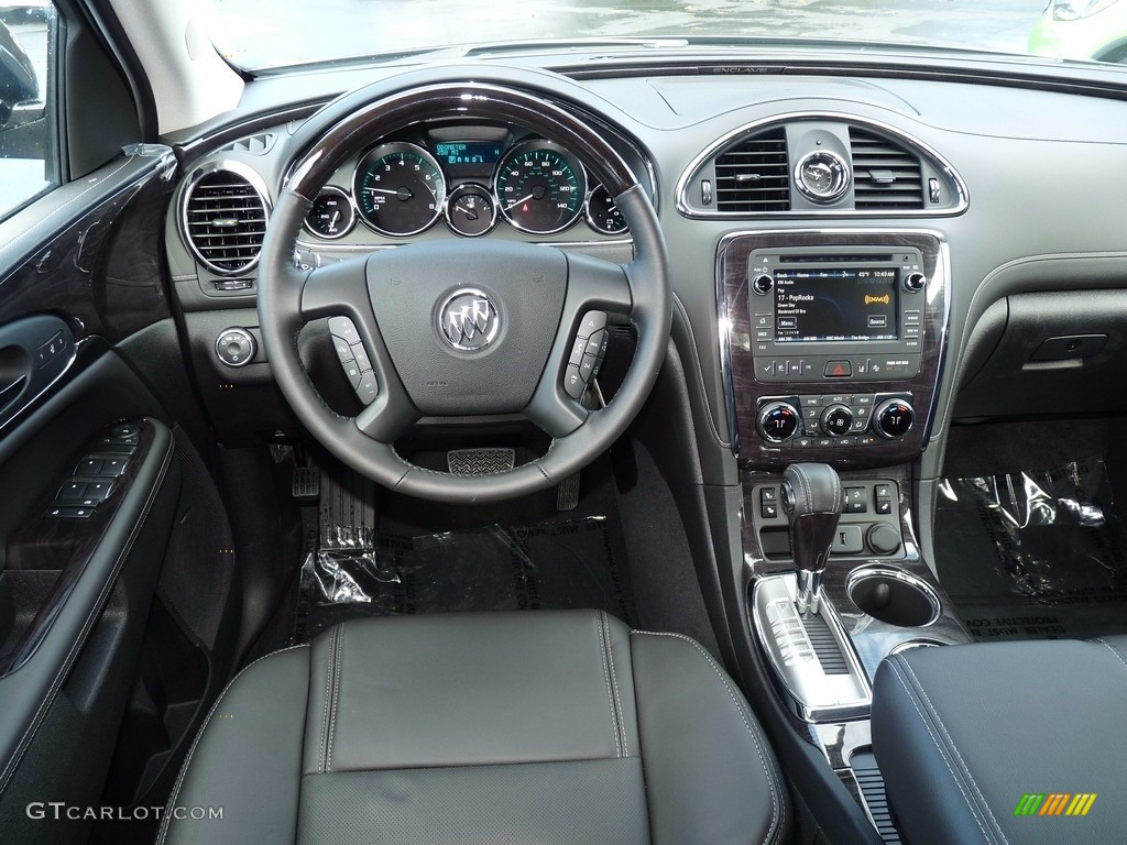 2017 Enclave Leather AWD - Iridium Metallic / Ebony/Ebony photo #10