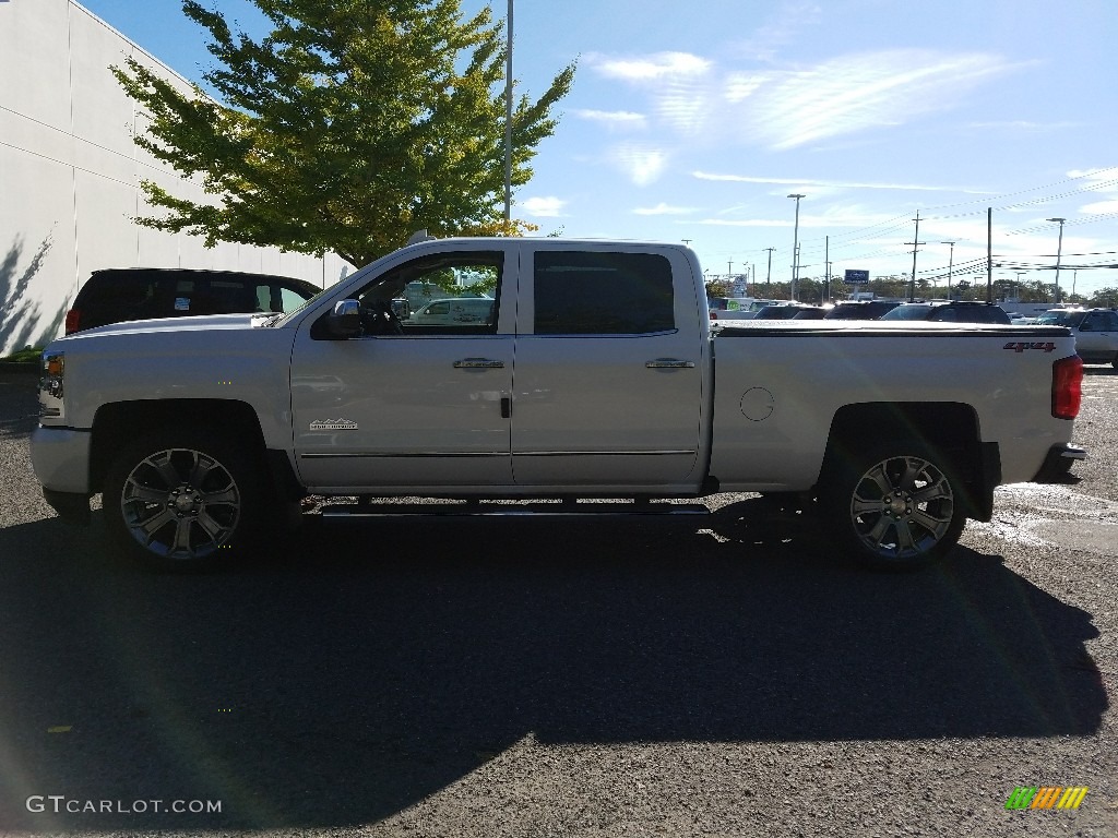 2018 Silverado 1500 High Country Crew Cab 4x4 - Iridescent Pearl Tricoat / High Country Saddle photo #3