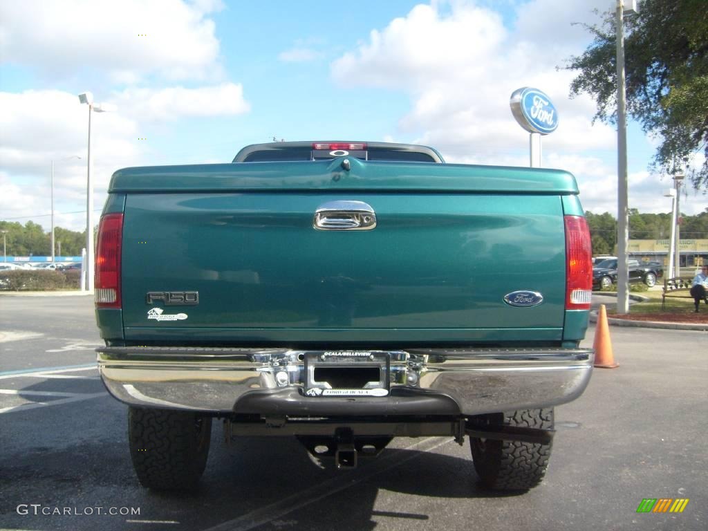 1998 F150 Regular Cab - Woodland Green Metallic / Medium Graphite photo #4