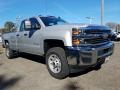 Silver Ice Metallic - Silverado 3500HD Work Truck Double Cab Photo No. 11