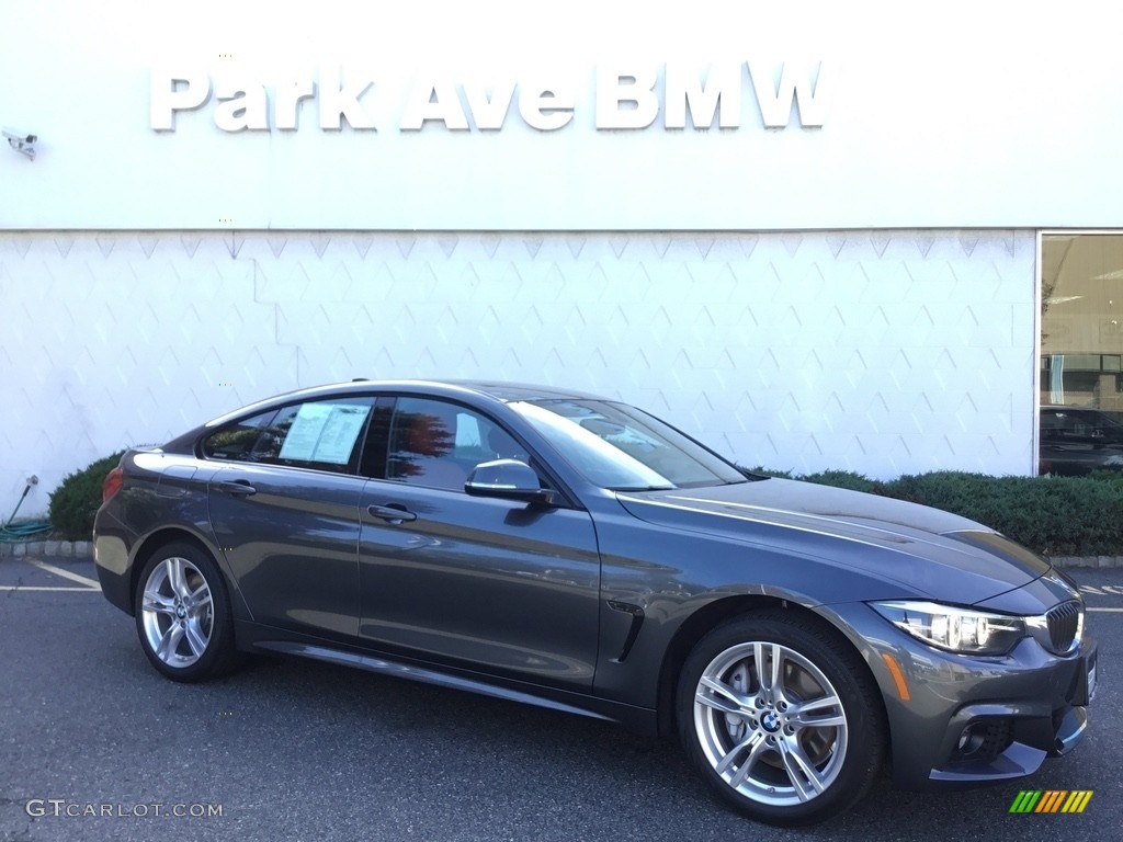 2018 4 Series 430i xDrive Gran Coupe - Mineral Grey Metallic / Coral Red photo #1