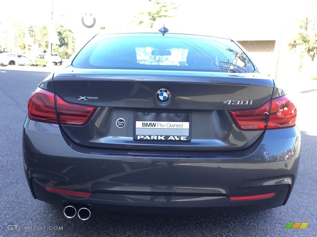 2018 4 Series 430i xDrive Gran Coupe - Mineral Grey Metallic / Coral Red photo #4