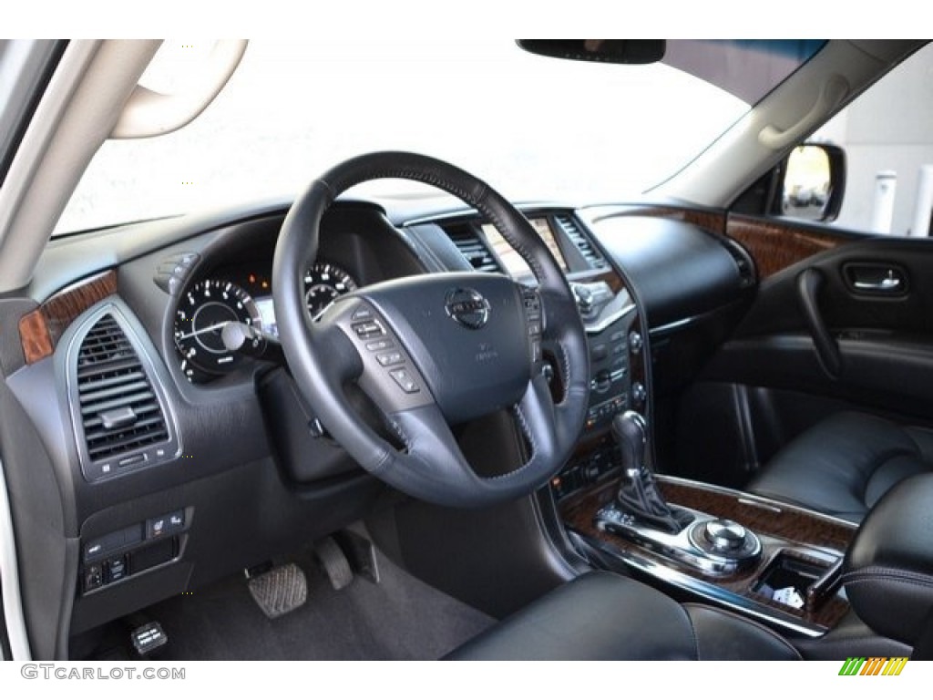 Charcoal Interior 2017 Nissan Armada SL 4x4 Photo #123542134
