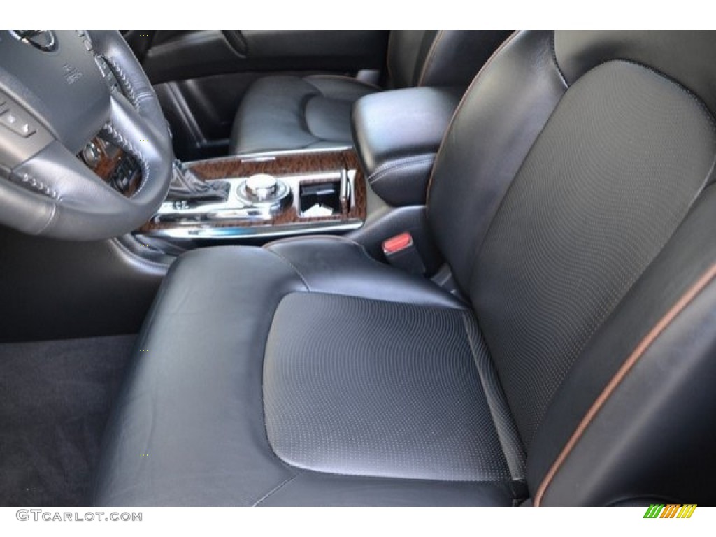 Charcoal Interior 2017 Nissan Armada SL 4x4 Photo #123542152