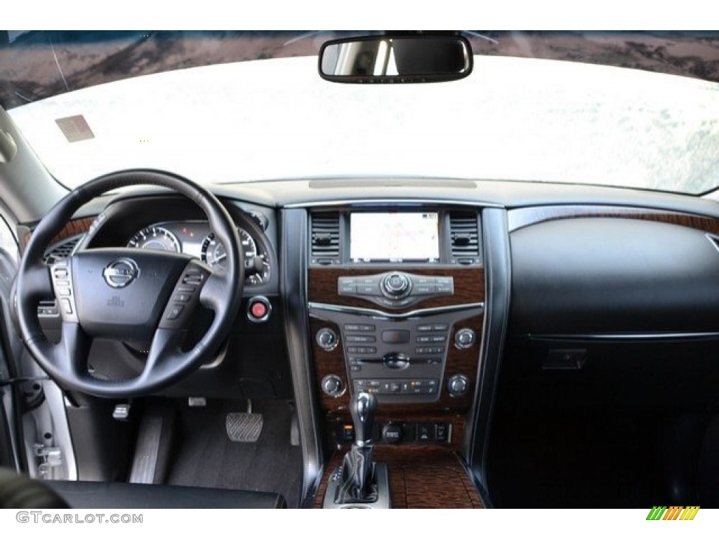 2017 Nissan Armada SL 4x4 Charcoal Dashboard Photo #123542185