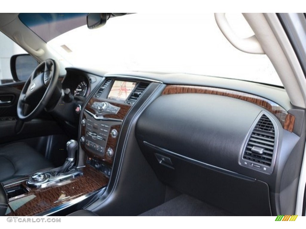 2017 Nissan Armada SL 4x4 Charcoal Dashboard Photo #123542248