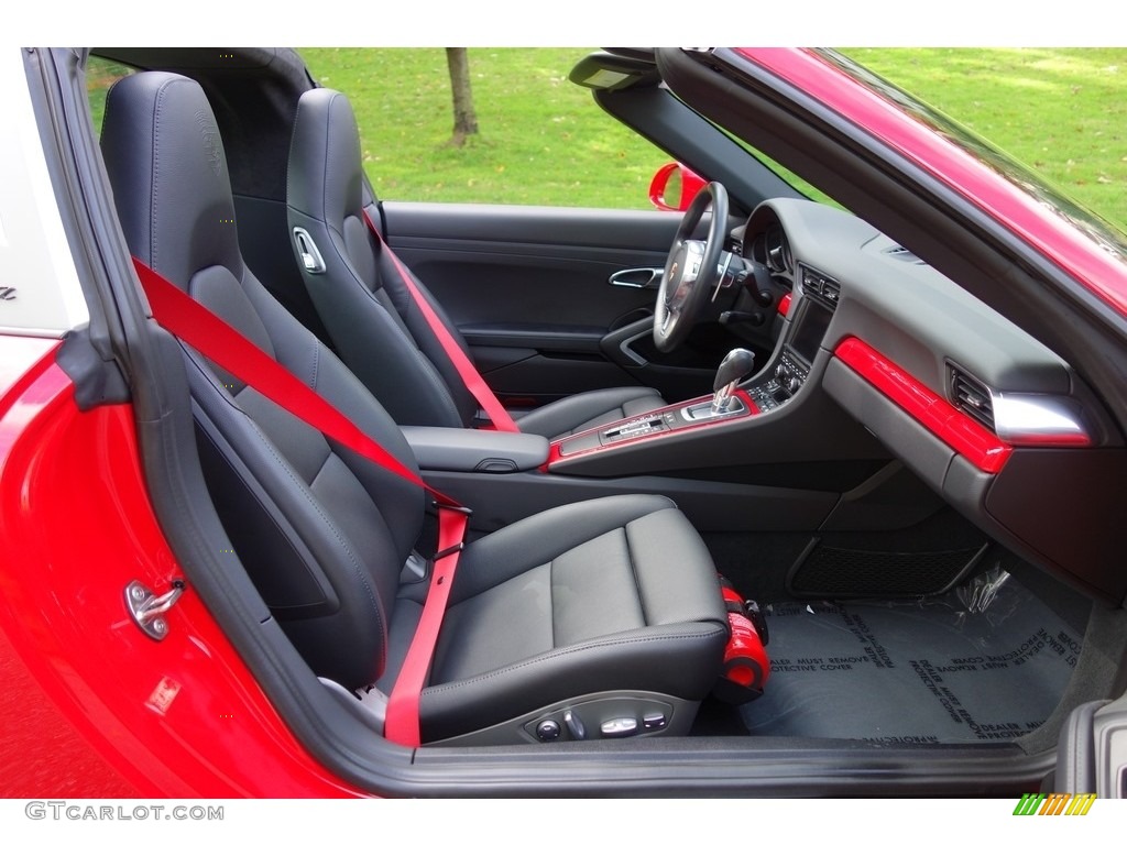 Black Interior 2015 Porsche 911 Targa 4 Photo #123542251