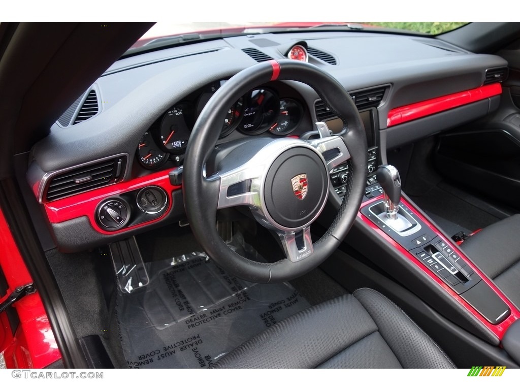2015 Porsche 911 Targa 4 Black Dashboard Photo #123542389