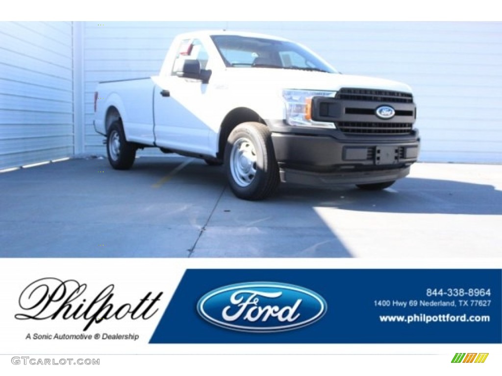 2018 F150 XL Regular Cab - Oxford White / Earth Gray photo #1