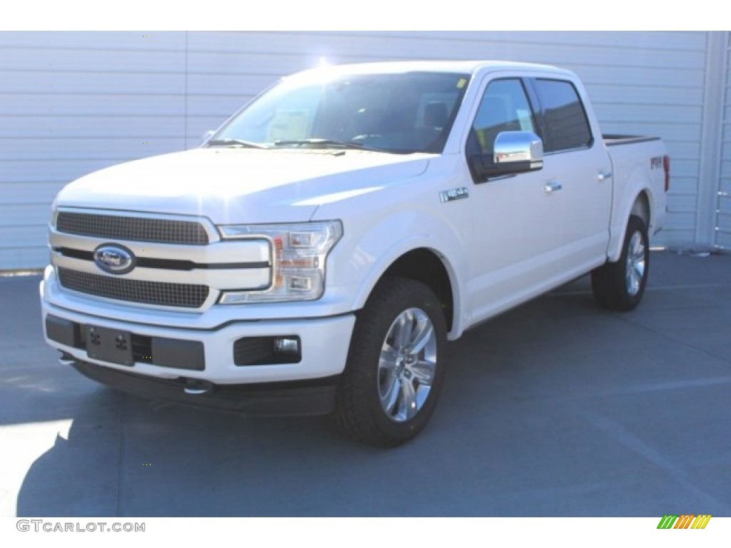 2018 F150 Platinum SuperCrew 4x4 - White Platinum / Black photo #3