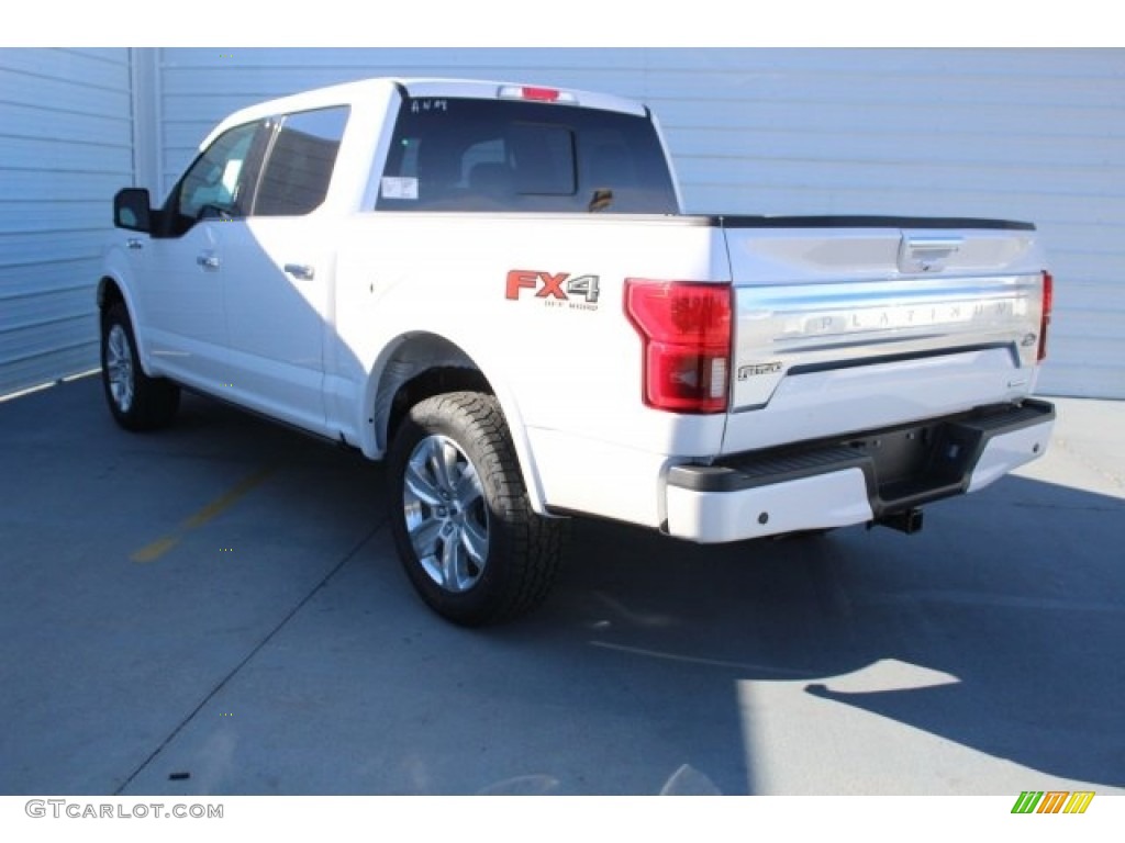 2018 F150 Platinum SuperCrew 4x4 - White Platinum / Black photo #7