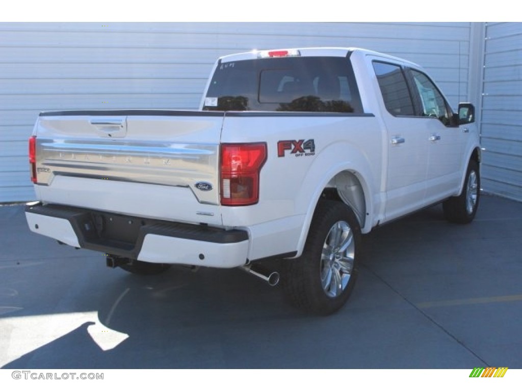 2018 F150 Platinum SuperCrew 4x4 - White Platinum / Black photo #9