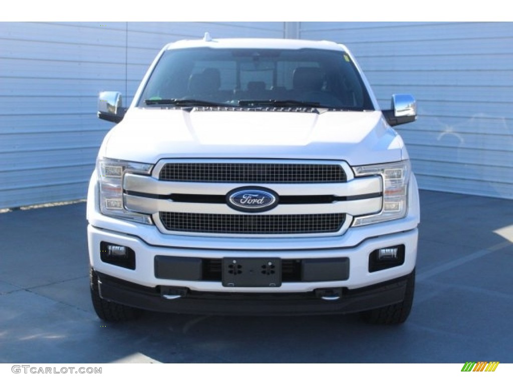 2018 F150 Platinum SuperCrew 4x4 - White Platinum / Dark Marsala photo #2