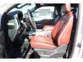 Dark Marsala 2018 Ford F150 Platinum SuperCrew 4x4 Interior Color