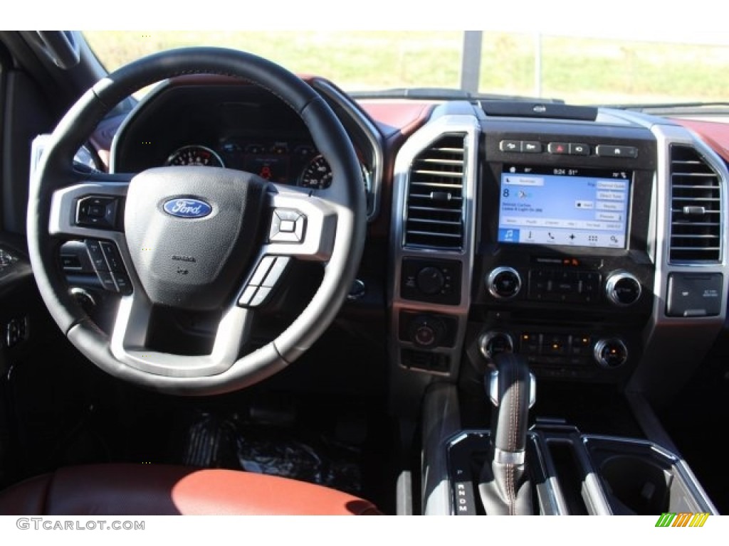 2018 F150 Platinum SuperCrew 4x4 - White Platinum / Dark Marsala photo #24