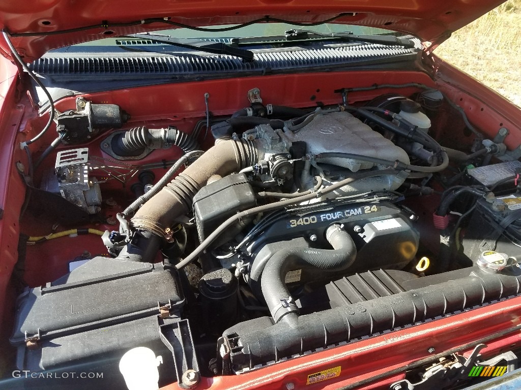 2004 Tacoma V6 PreRunner Double Cab - Impulse Red Pearl / Charcoal photo #14