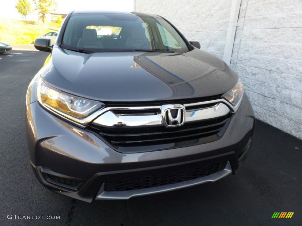 2017 CR-V LX AWD - Modern Steel Metallic / Gray photo #3