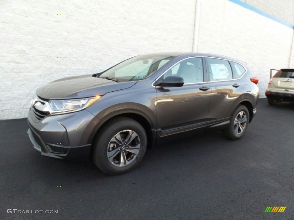 2017 CR-V LX AWD - Modern Steel Metallic / Gray photo #5