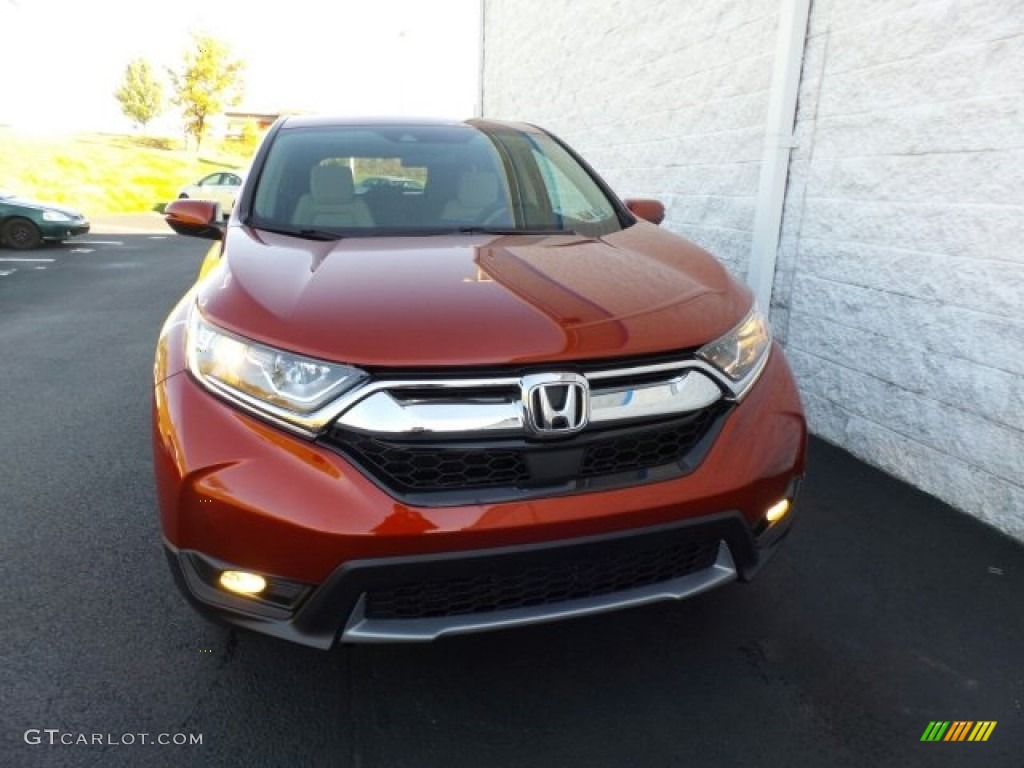 2017 CR-V EX AWD - Molten Lava Pearl / Ivory photo #3