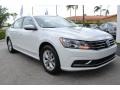 2017 Pure White Volkswagen Passat S Sedan  photo #2