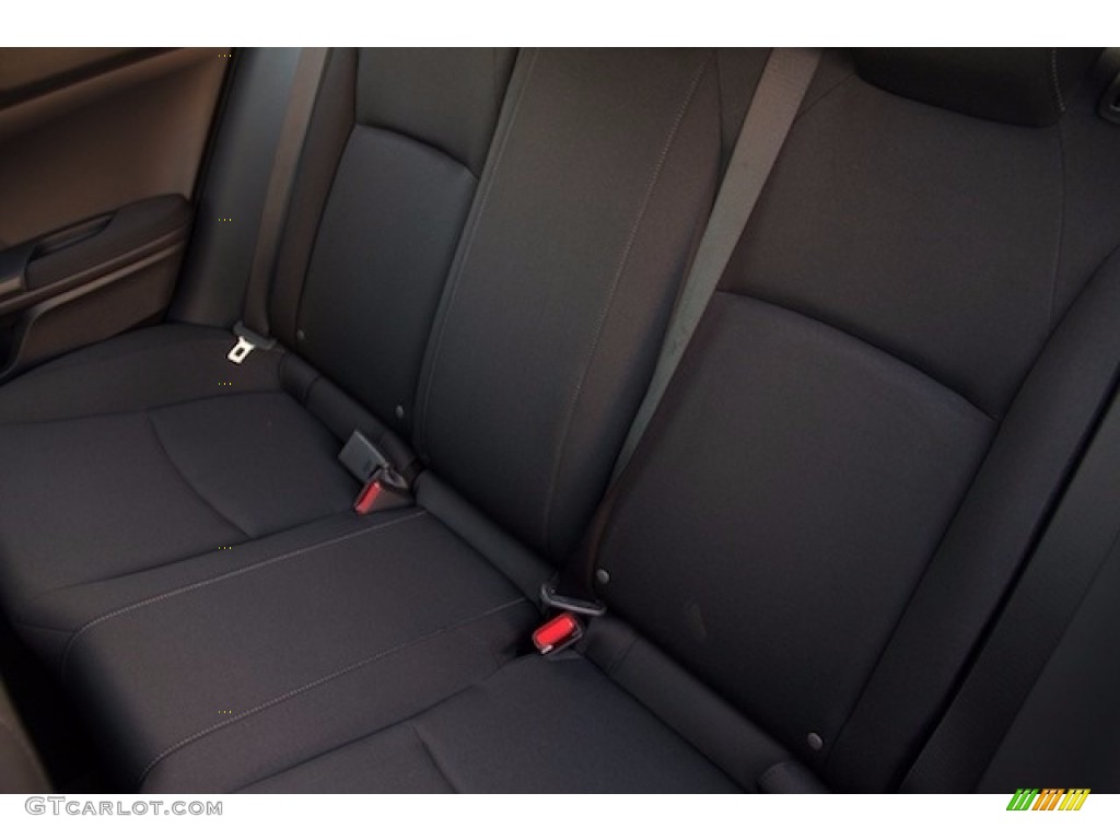 2018 Civic LX Hatchback - Crystal Black Pearl / Black photo #12