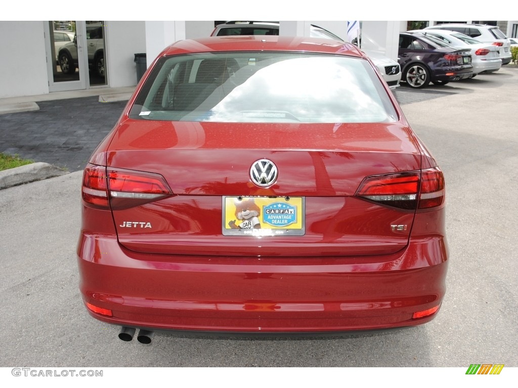 2017 Jetta S - Cardinal Red Metallic / Black/Palladium Gray photo #8