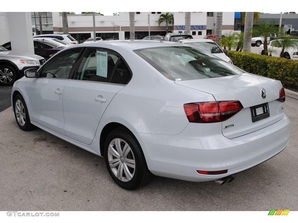 2017 Jetta S - White Silver / Black/Palladium Gray photo #6