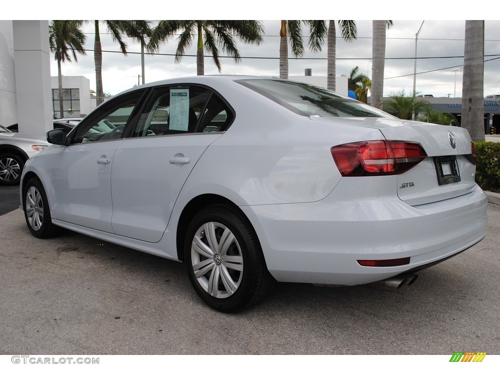 2017 Jetta S - White Silver / Black/Palladium Gray photo #7