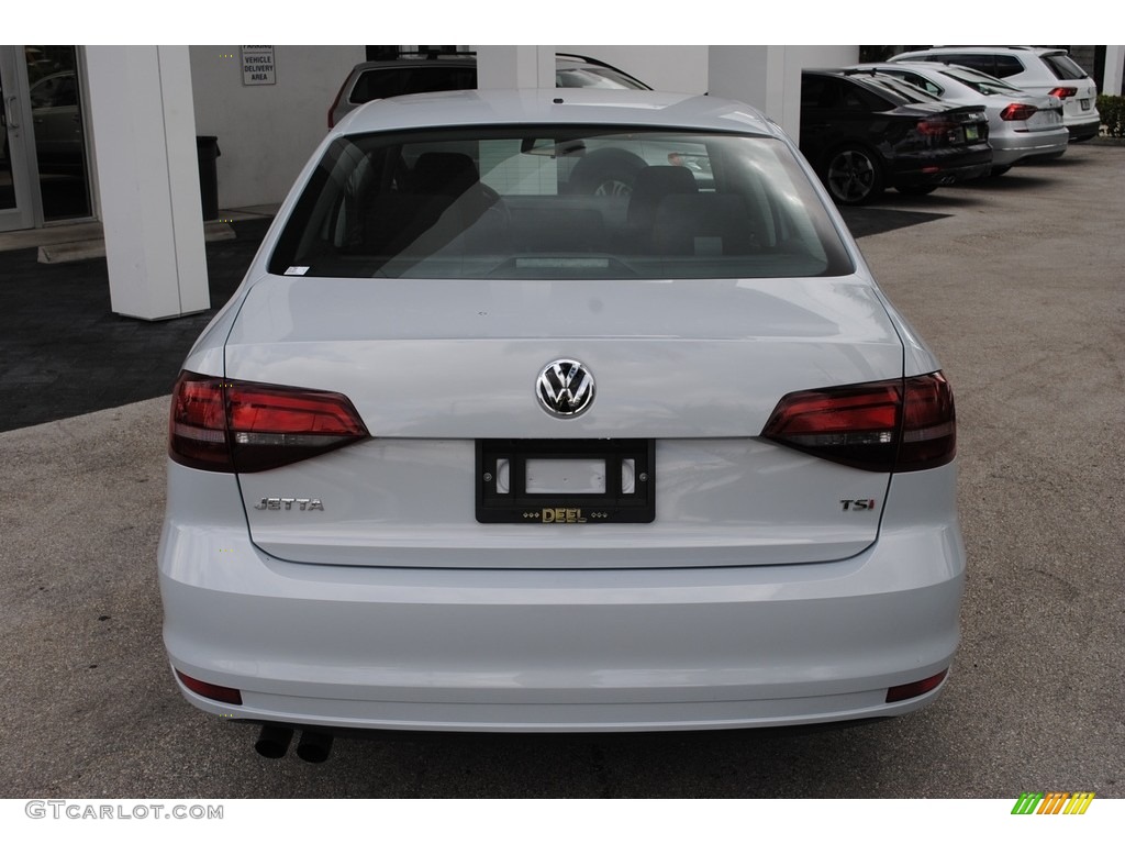 2017 Jetta S - White Silver / Black/Palladium Gray photo #8