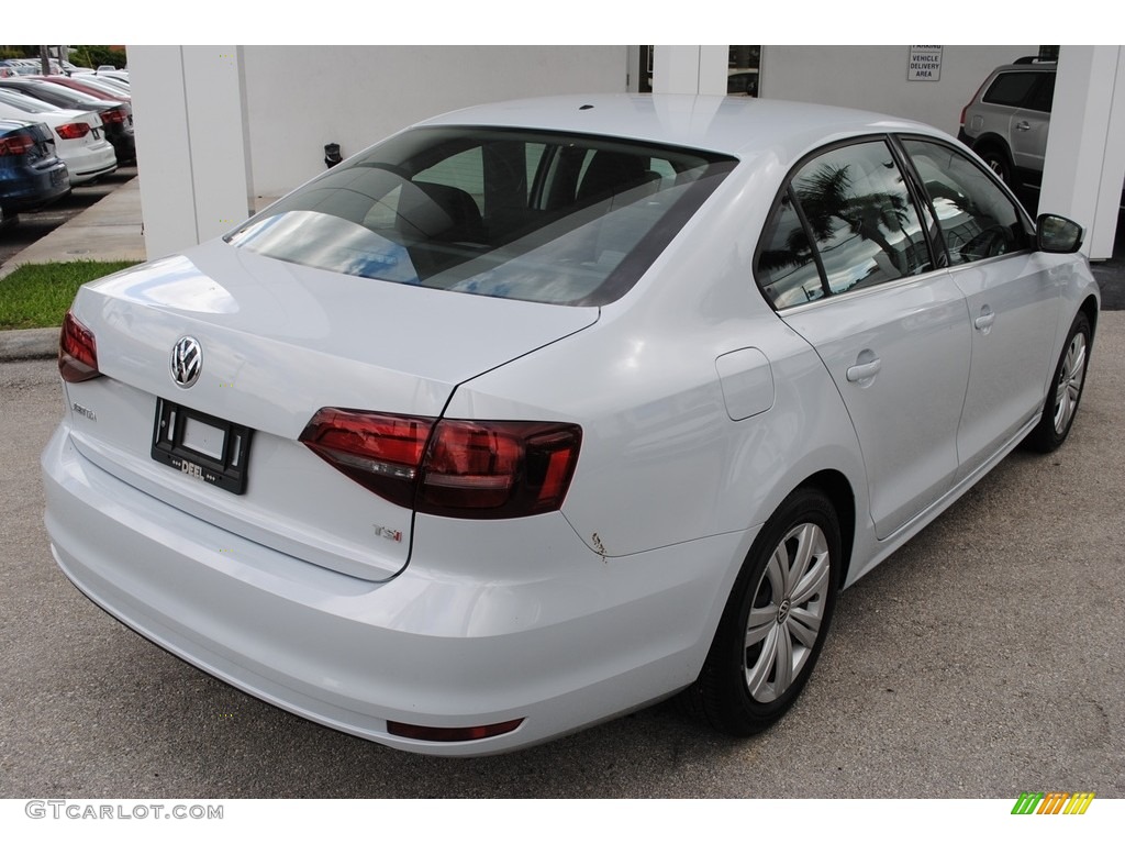 2017 Jetta S - White Silver / Black/Palladium Gray photo #9