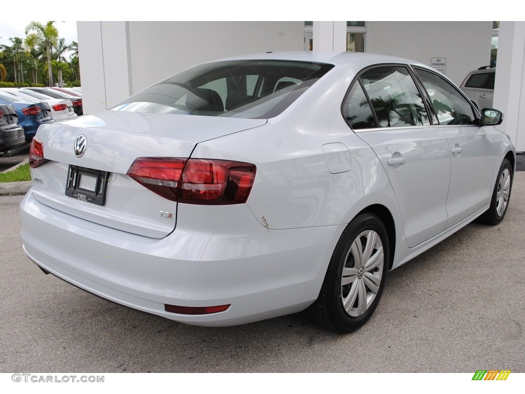 2017 Jetta S - White Silver / Black/Palladium Gray photo #10