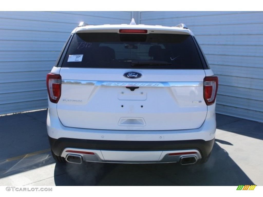 2017 Explorer Platinum 4WD - White Platinum / Ebony Black photo #7