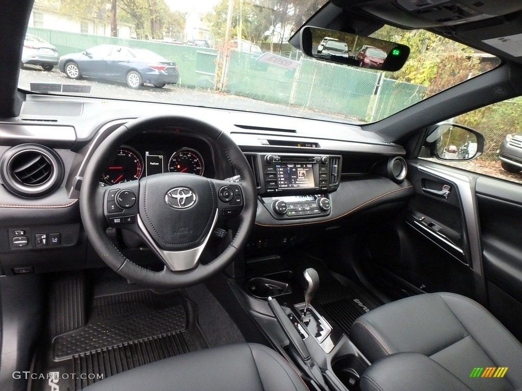 Black Interior 2018 Toyota RAV4 SE AWD Photo #123551809