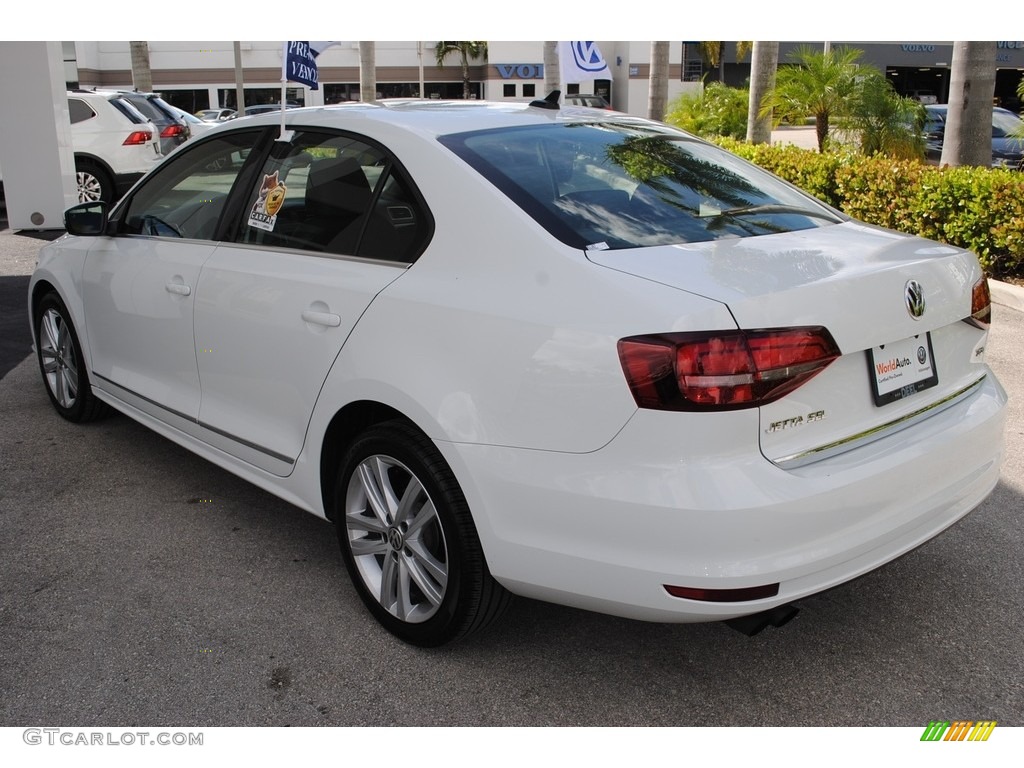 2017 Jetta SEL - Pure White / Titan Black photo #6