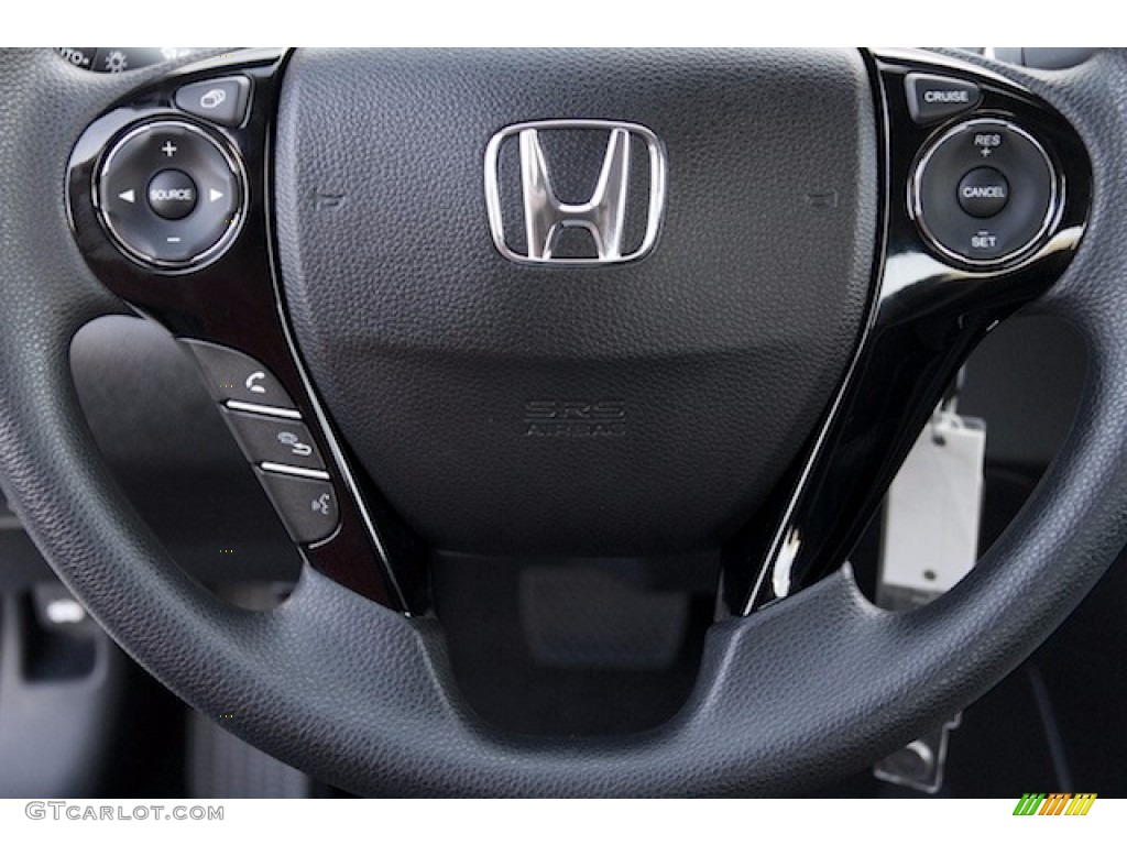 2017 Accord LX Sedan - Lunar Silver Metallic / Black photo #9