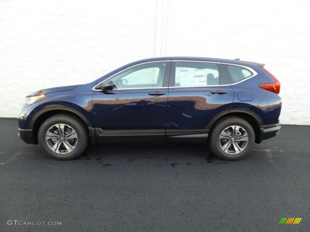 2017 CR-V LX AWD - Obsidian Blue Pearl / Gray photo #6