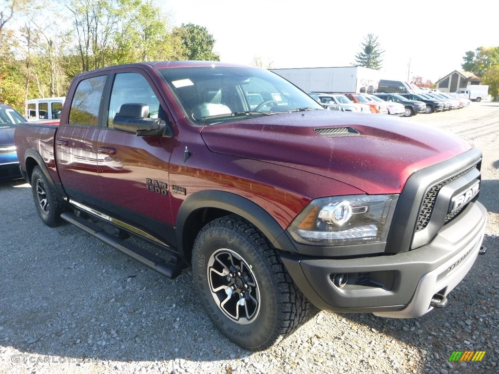 2018 1500 Rebel Crew Cab 4x4 - Delmonico Red Pearl / Black photo #6