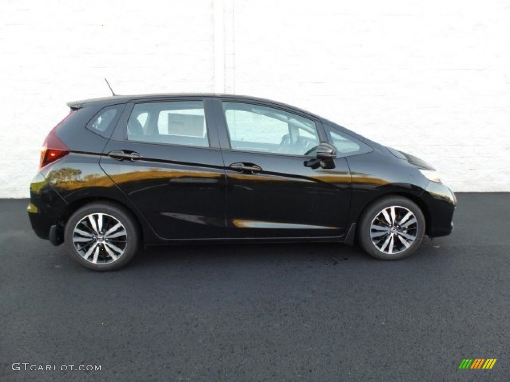 Crystal Black Pearl 2018 Honda Fit EX-L Exterior Photo #123555103