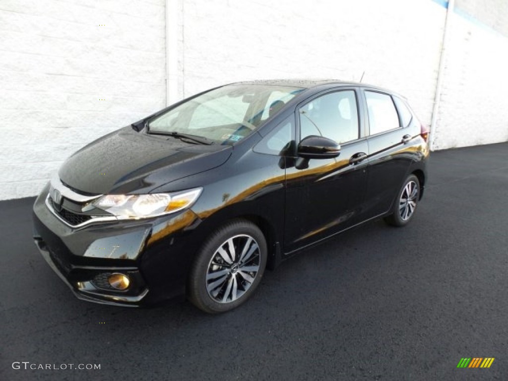 Crystal Black Pearl 2018 Honda Fit EX-L Exterior Photo #123555151