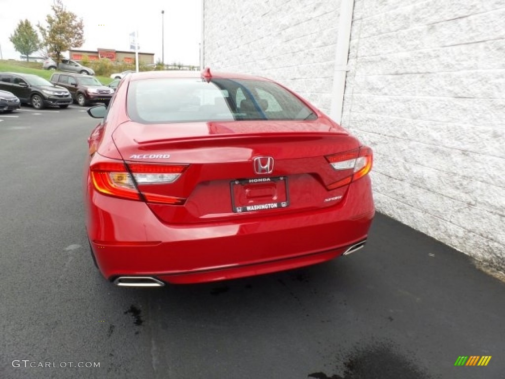 2018 Accord Sport Sedan - San Marino Red / Black photo #7