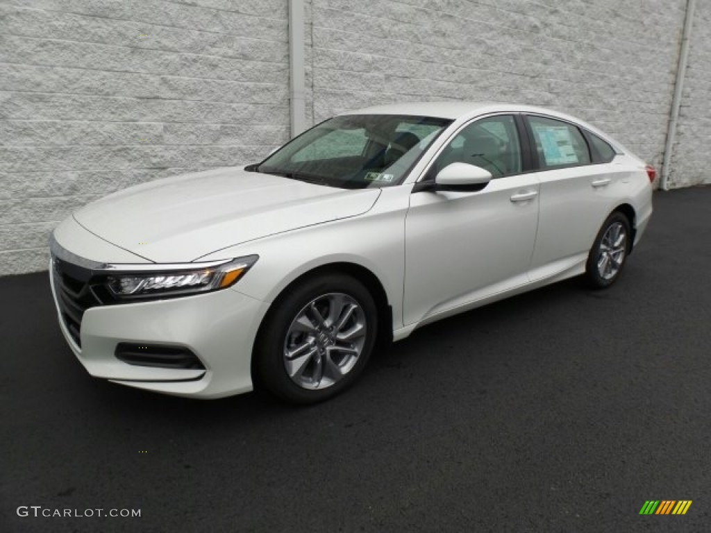 Platinum White Pearl 2018 Honda Accord LX Sedan Exterior Photo #123556900