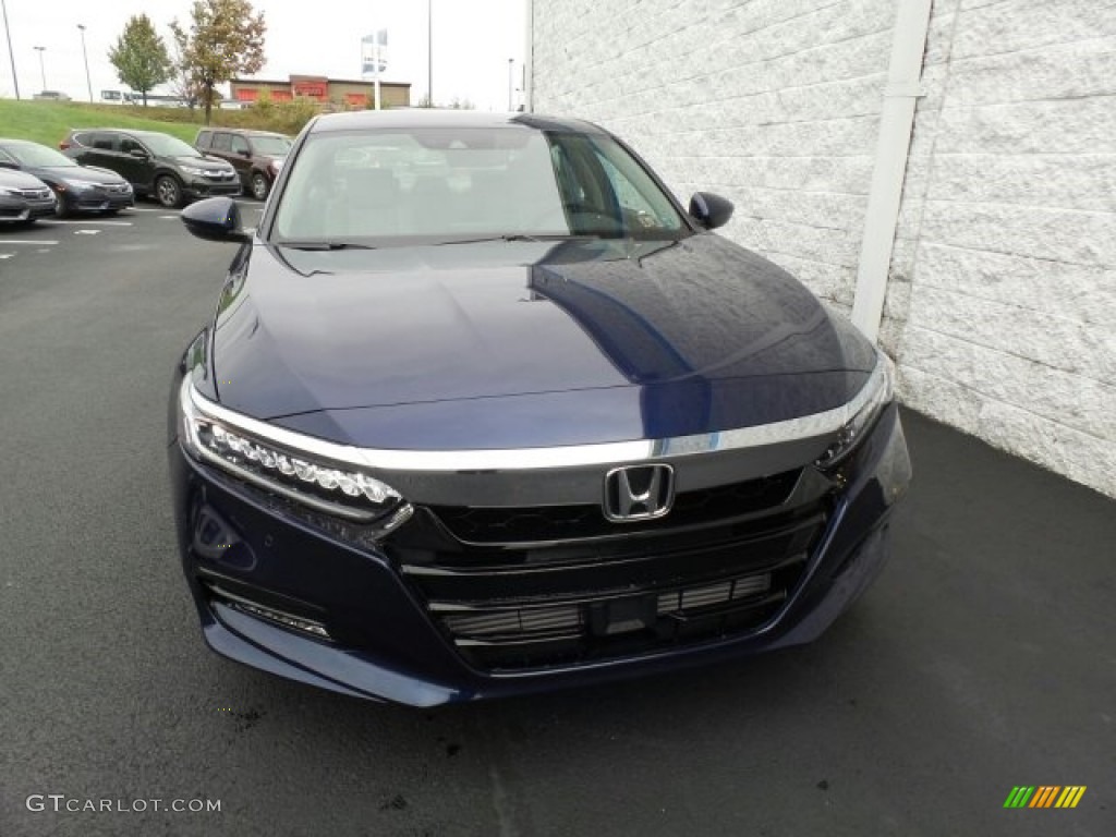 2018 Accord Touring Sedan - Obsidian Blue Pearl / Gray photo #3