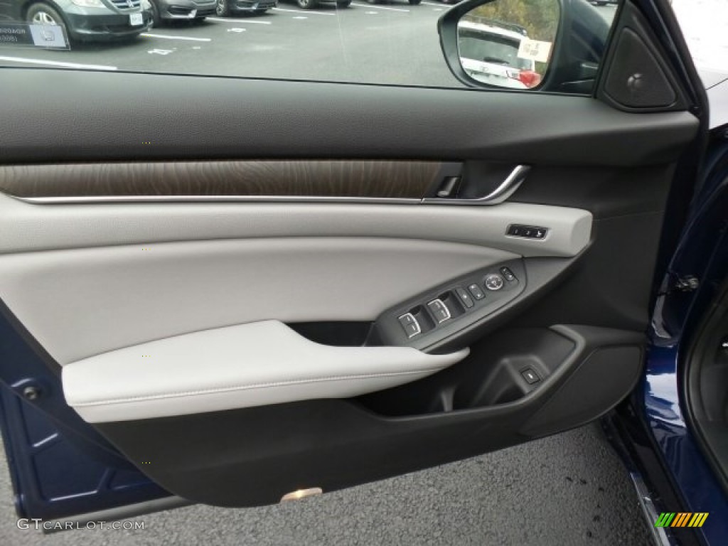 2018 Honda Accord Touring Sedan Gray Door Panel Photo #123558307