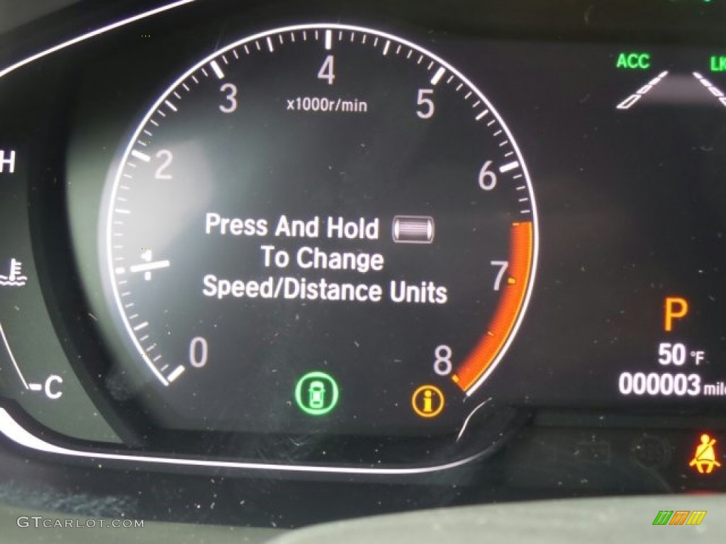 2018 Accord Touring Sedan - Obsidian Blue Pearl / Gray photo #18
