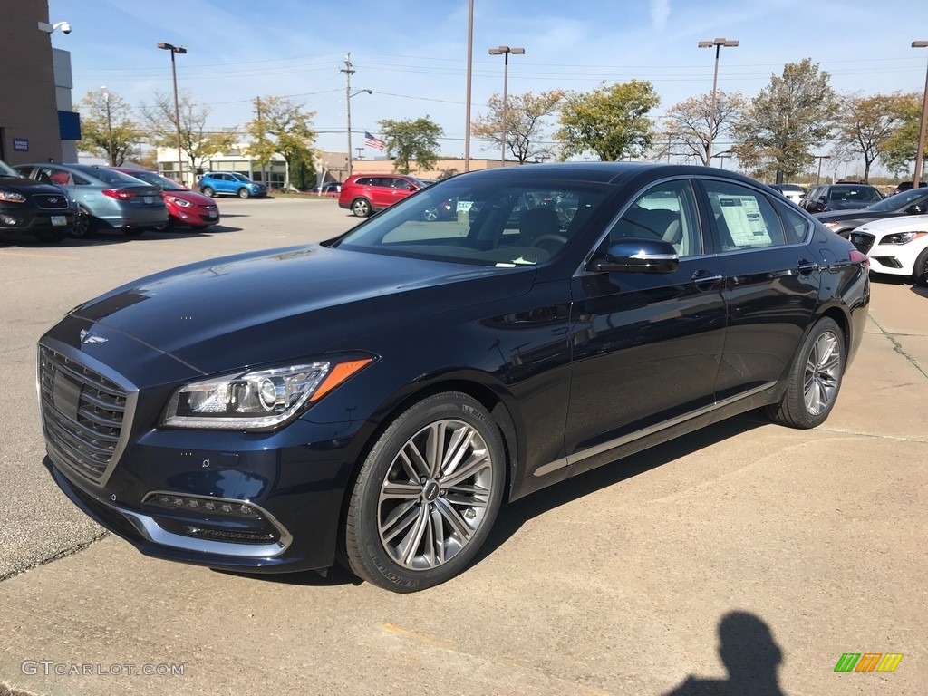 2018 Genesis G80 AWD - Adriatic Blue / Gray photo #1