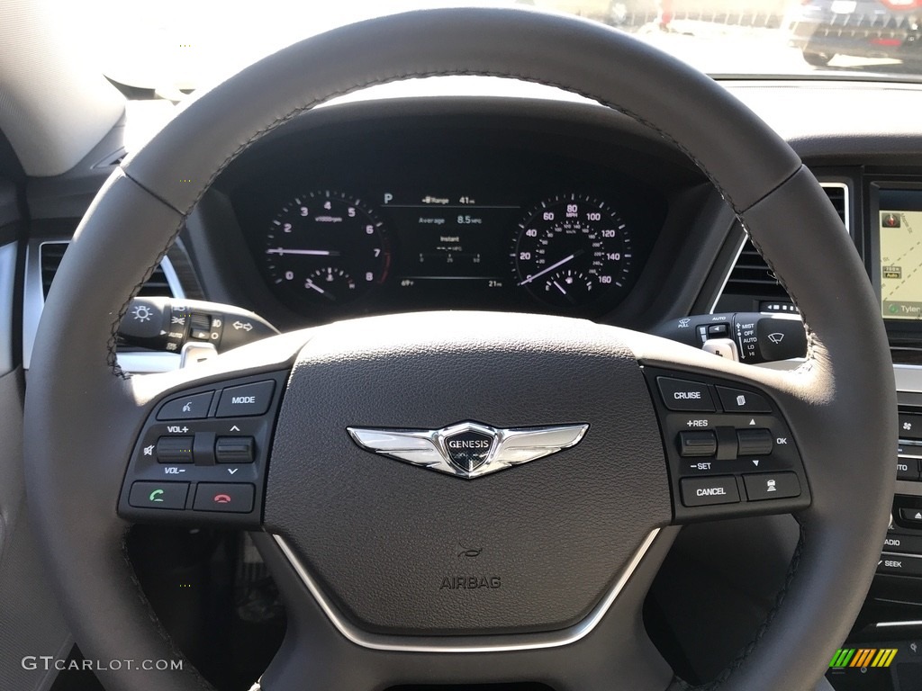 2018 Genesis G80 AWD - Adriatic Blue / Gray photo #8