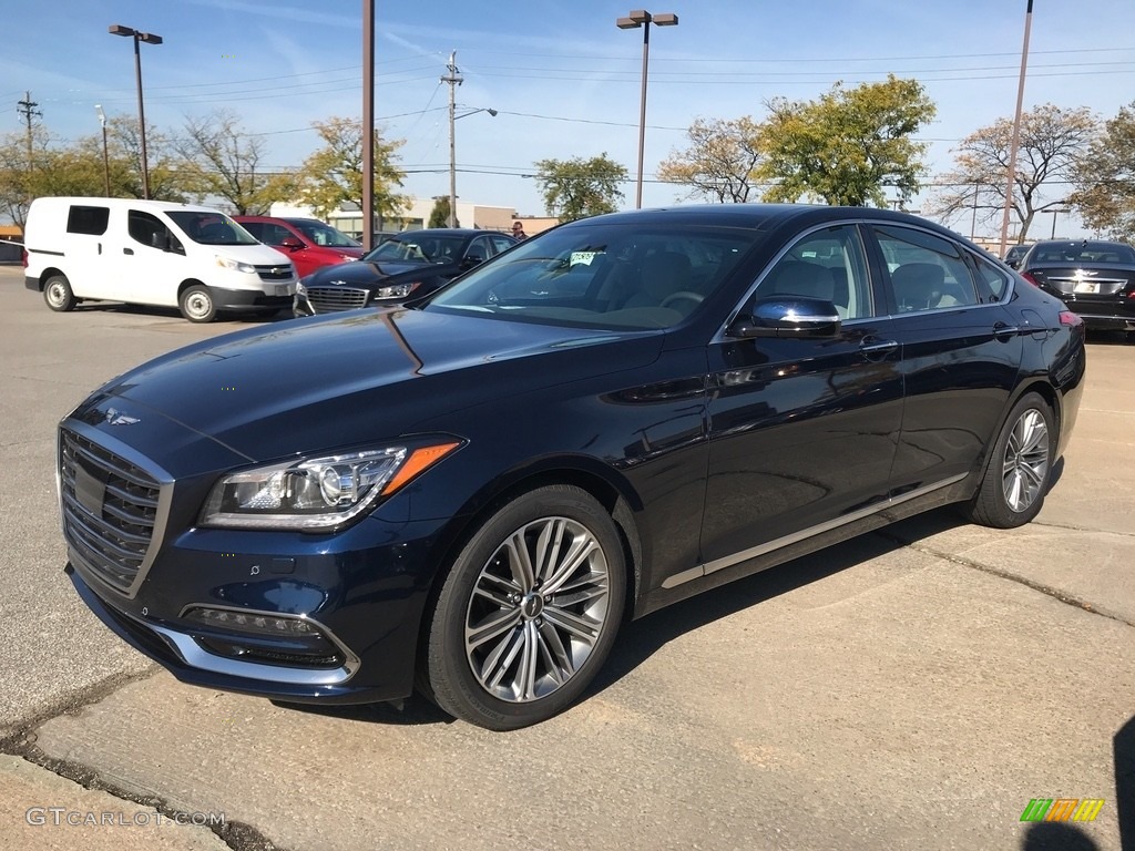 2018 Genesis G80 AWD - Adriatic Blue / Gray photo #1