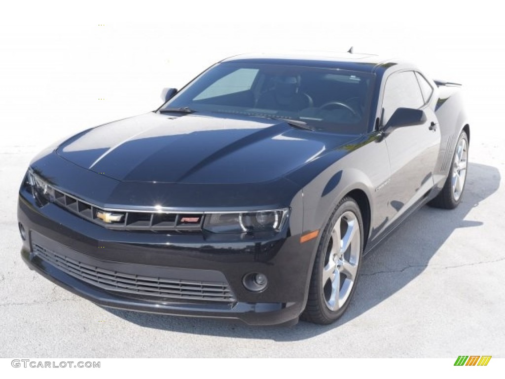 2014 Camaro LT Coupe - Black / Black photo #3