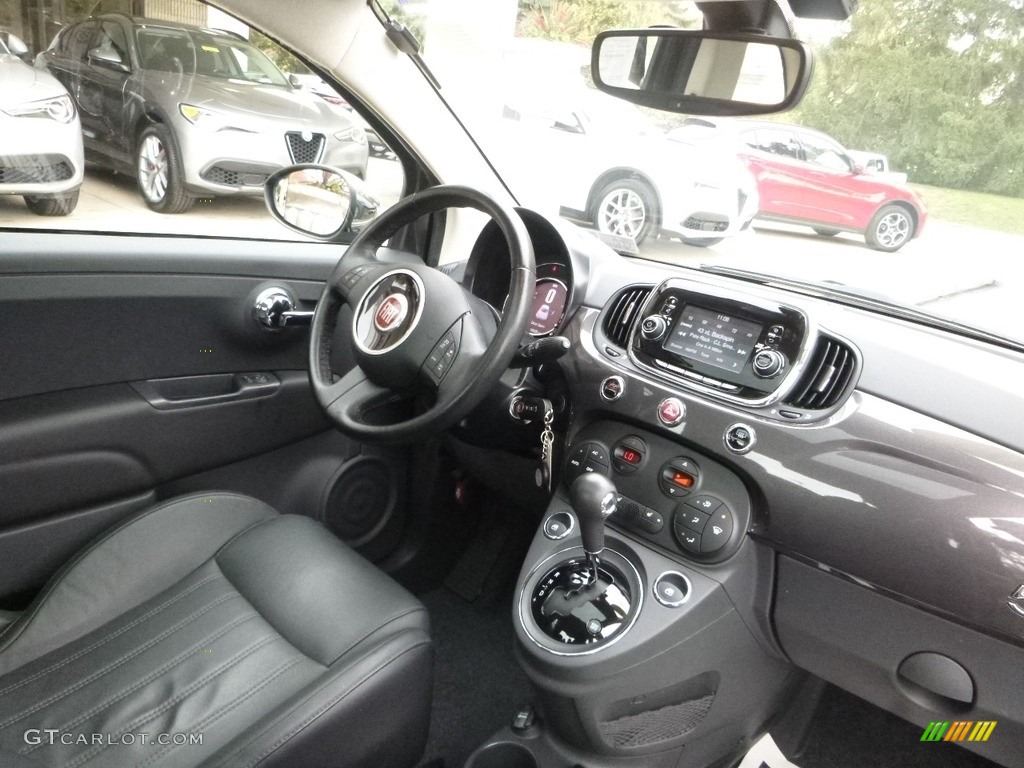 2017 Fiat 500 Lounge Nero (Black) Dashboard Photo #123565537